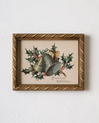 Mavelle Vintage Christmas Greetings Framed Print framed wall art
