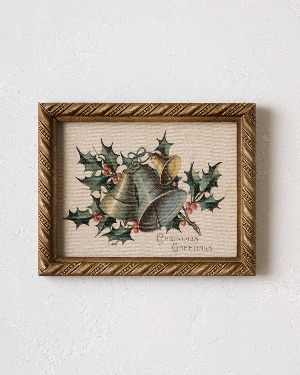 Mavelle Vintage Christmas Greetings Framed Print framed wall art