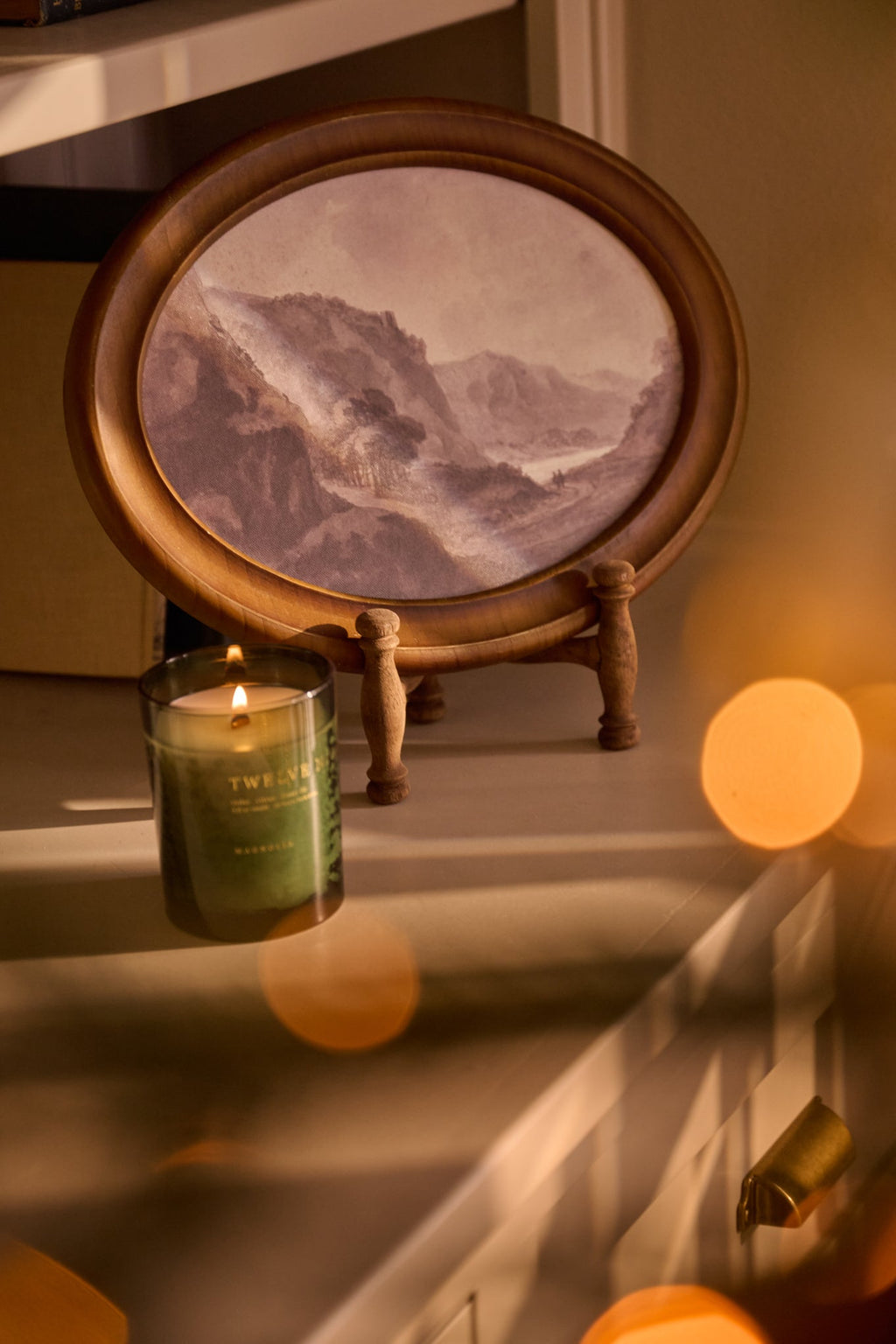 Mavelle Framed Scenic Mountain Views Print framed wall art - Detail View