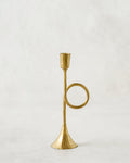 Mavelle Antique Inspired Trumpet Taper Holder candle holder - Side View