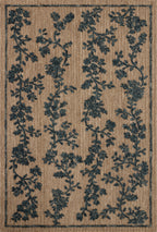 Mavelle Winslet Latte Navy area rug - Detail View