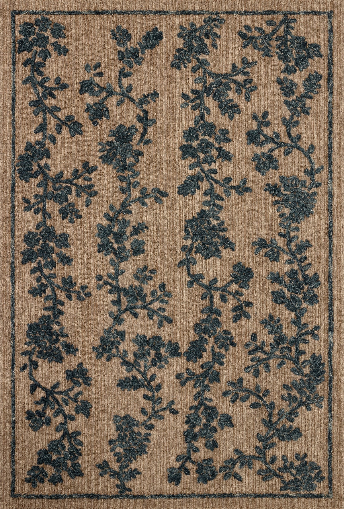 Mavelle Winslet Latte Navy area rug - Detail View