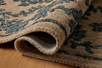 Mavelle Winslet Latte Navy area rug - Side View