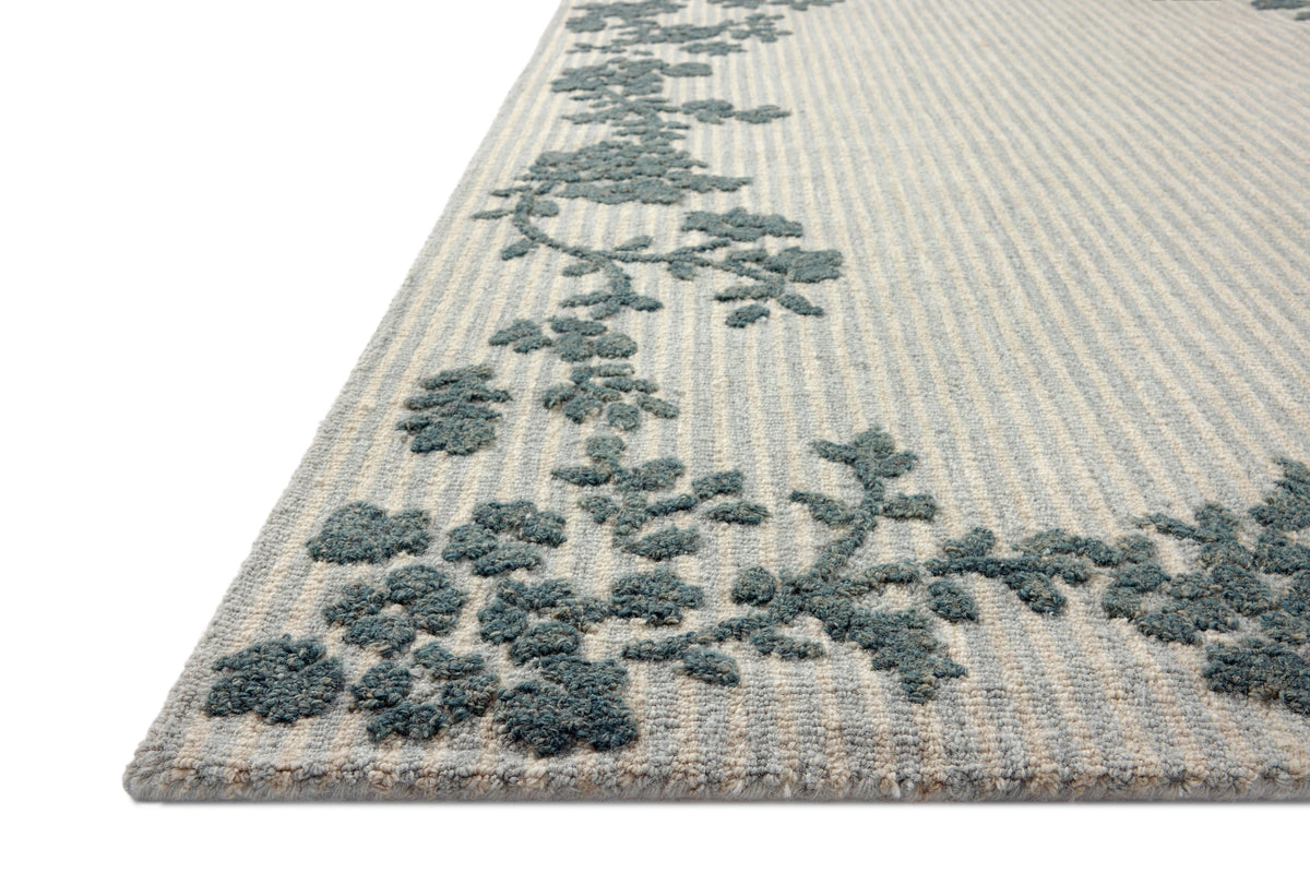 Mavelle Winslet Denim Ivory area rug - Close-Up