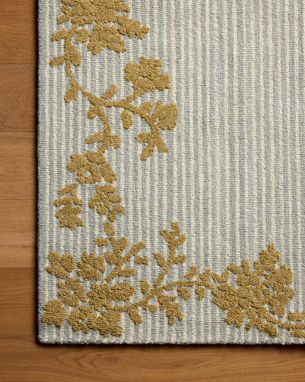 Mavelle Winslet Sky Wheat area rug - Styled in Room