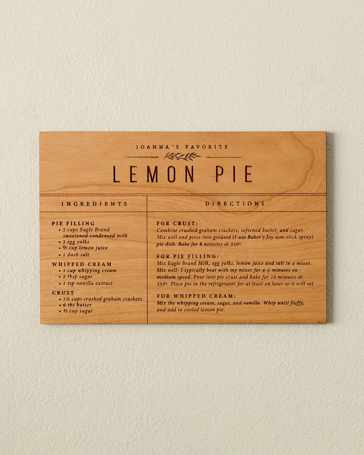 Mavelle Wooden Recipe Card kitchen tool - Alternate View