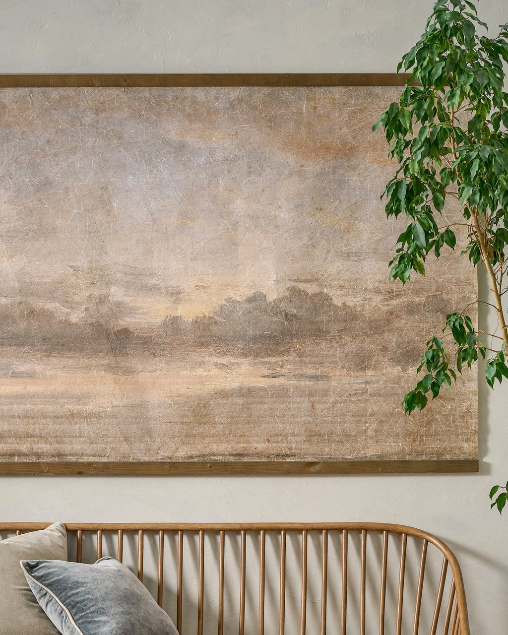 Mavelle Oversized Celestial Drifts Vintage Tapestry wall tapestry - Detail View