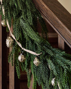 Mavelle Real Touch Norfolk Pine Garland - 72" wreath - Detail View
