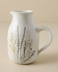 Mavelle Pressed Floral Ceramic Pitcher pitcher
