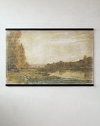 Mavelle Oversized Vintage Landscape Tapestry wall tapestry
