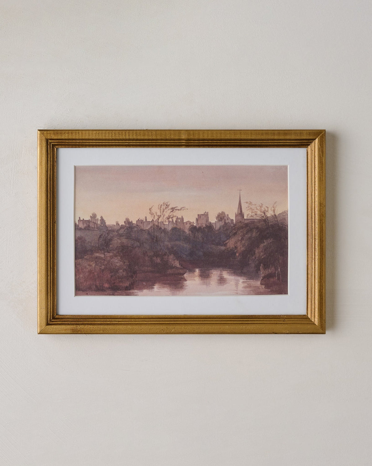 Mavelle Steeple On the Water Framed Print framed wall art - Detail View
