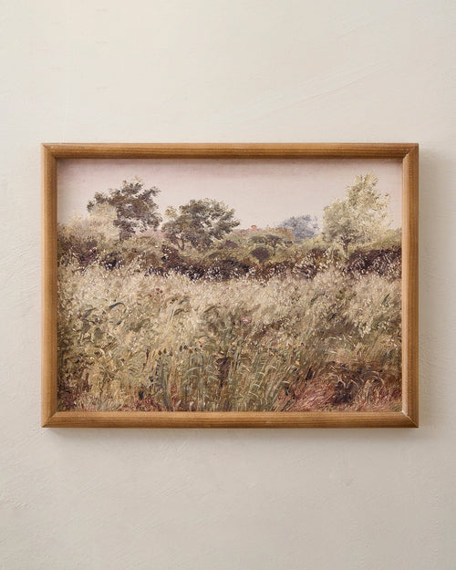 Mavelle 16" Floral Field framed wall art - Detail View