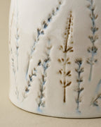 Mavelle Pressed Floral Utensil Crock kitchen storage piece