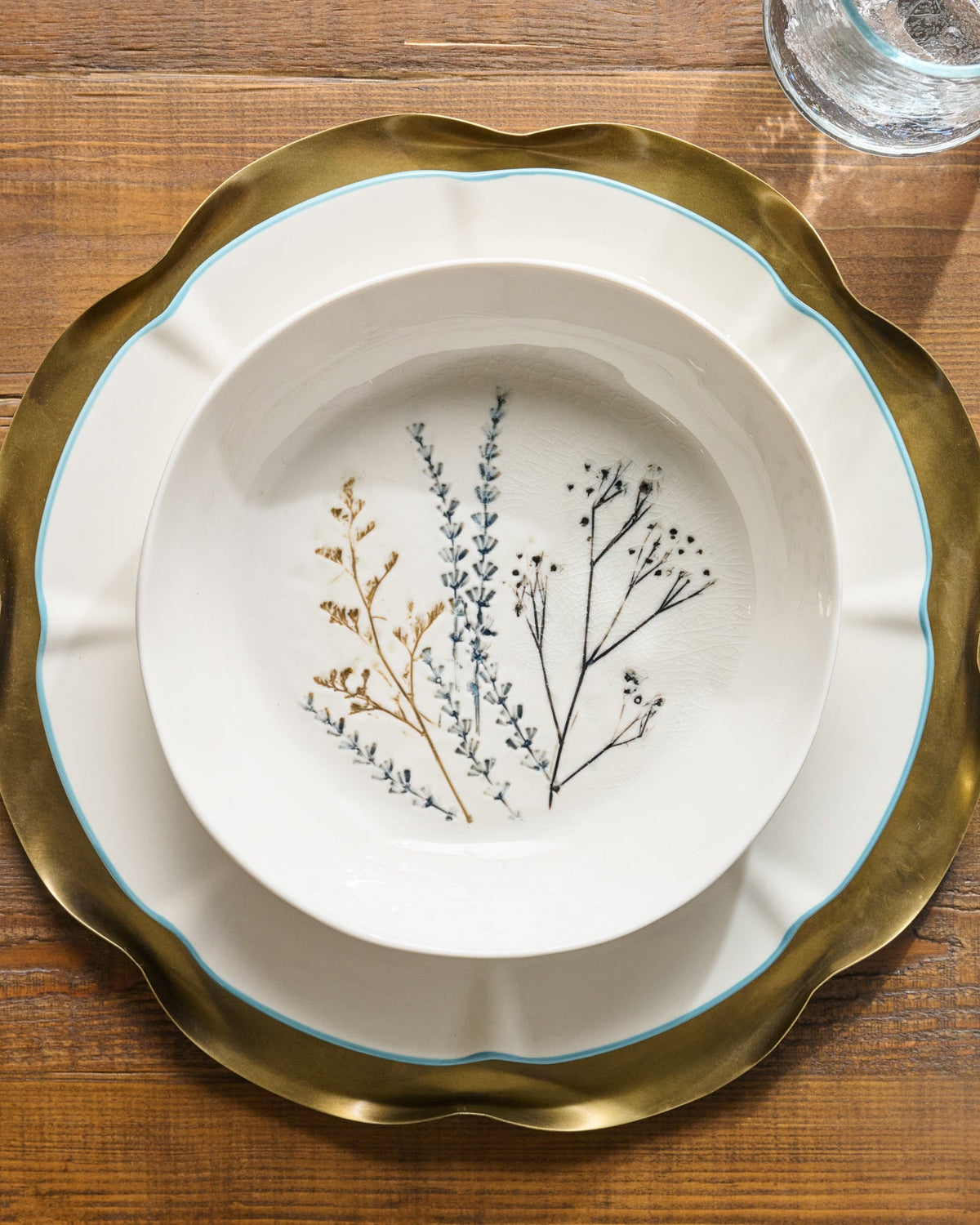 Mavelle Pressed Floral Pasta Bowl bowl - Alternate View