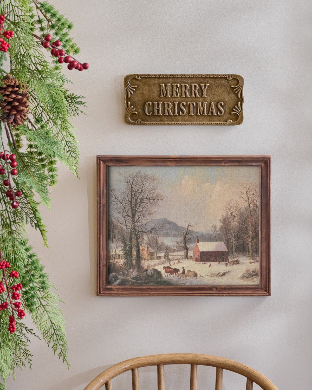 Mavelle Timeless Country Christmas Framed Print framed wall art