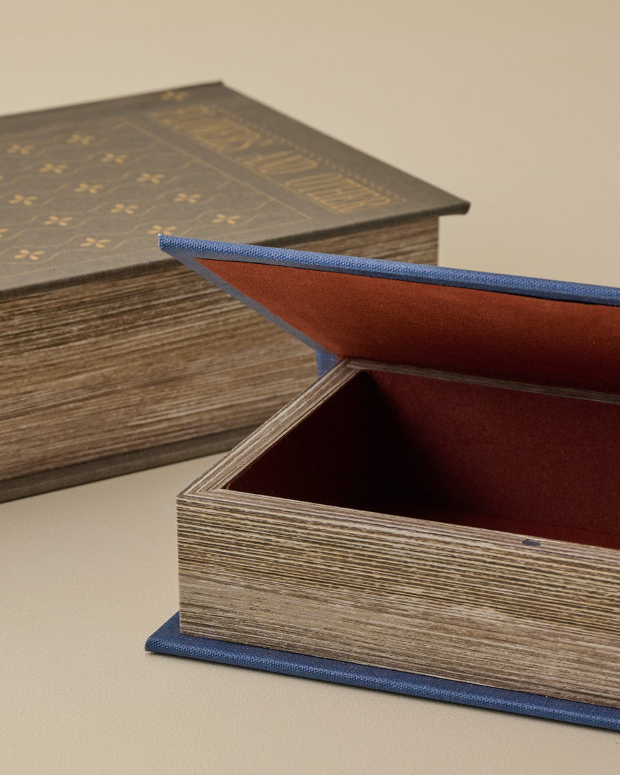 Mavelle Antique Inspired Handcrafted Book Box decorative box
