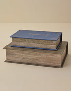 Mavelle Antique Inspired Handcrafted Book Box decorative box - Side View
