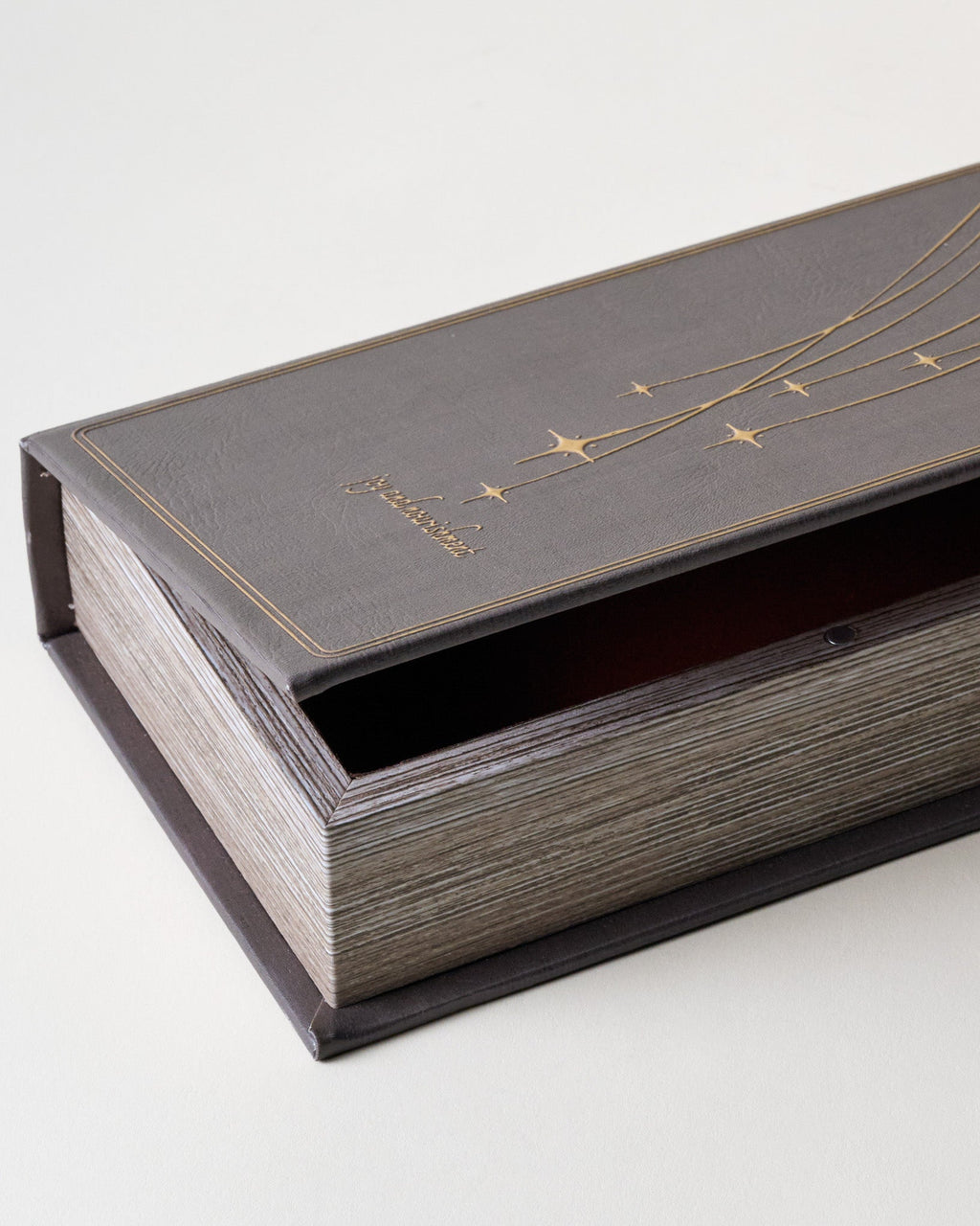 Mavelle Vintage Inspired Handcrafted Book Box decorative box - Side View