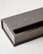 Mavelle Vintage Inspired Handcrafted Book Box decorative box - Side View