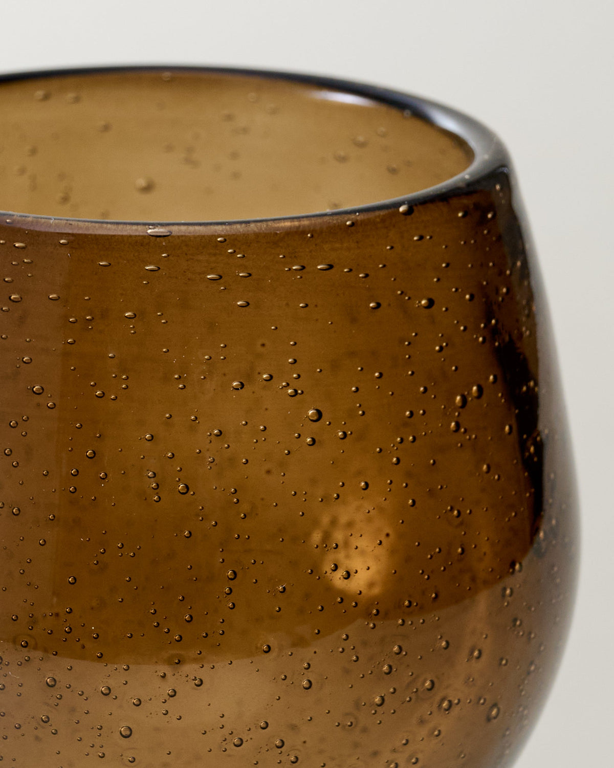 Mavelle Amber Wine Glass drinking glass - Styled in Room