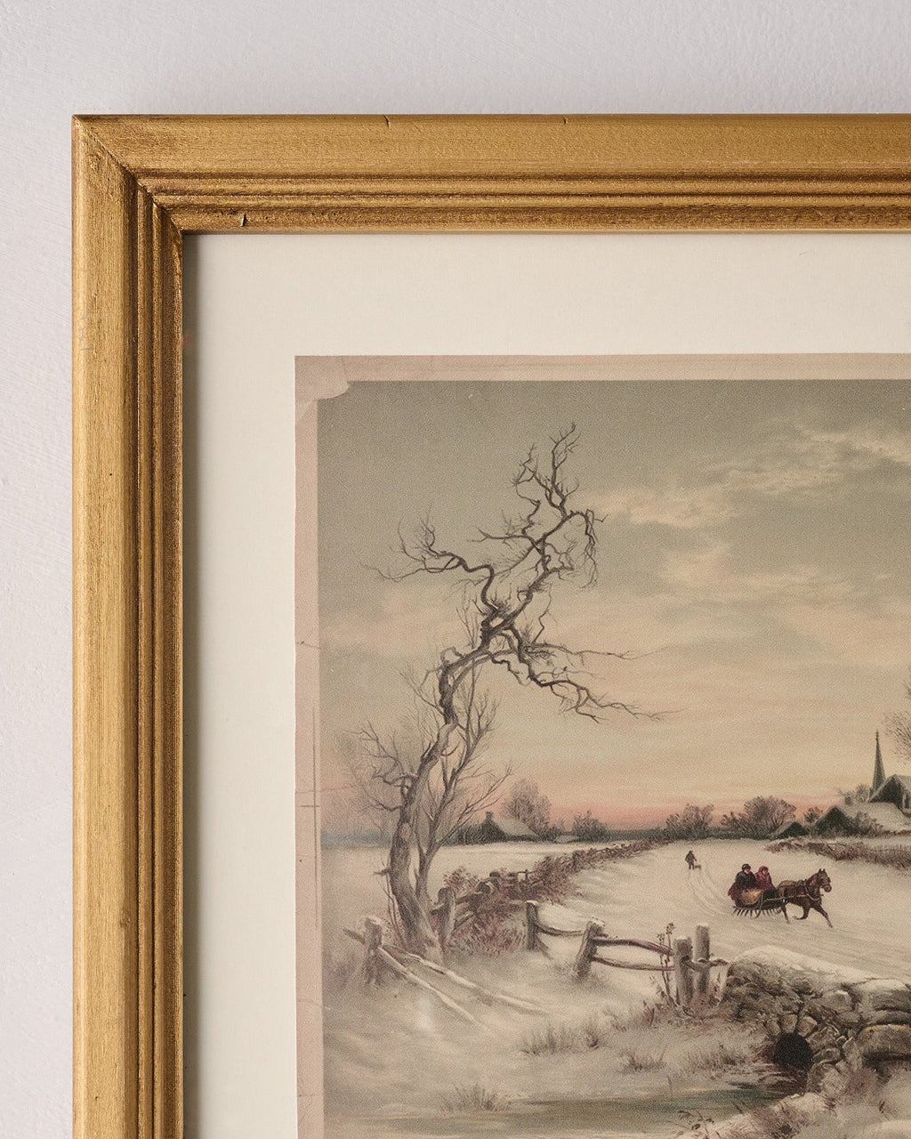 Mavelle Vintage Christmas Morn Framed Print framed wall art - Styled in Room