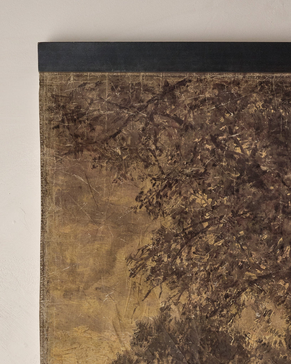 Mavelle Autumn Forest at Dusk Tapestry wall tapestry - Styled in Room