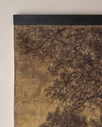 Mavelle Autumn Forest at Dusk Tapestry wall tapestry - Styled in Room
