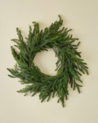 Mavelle Real Touch Norfolk Pine Wreath wreath - Detail View
