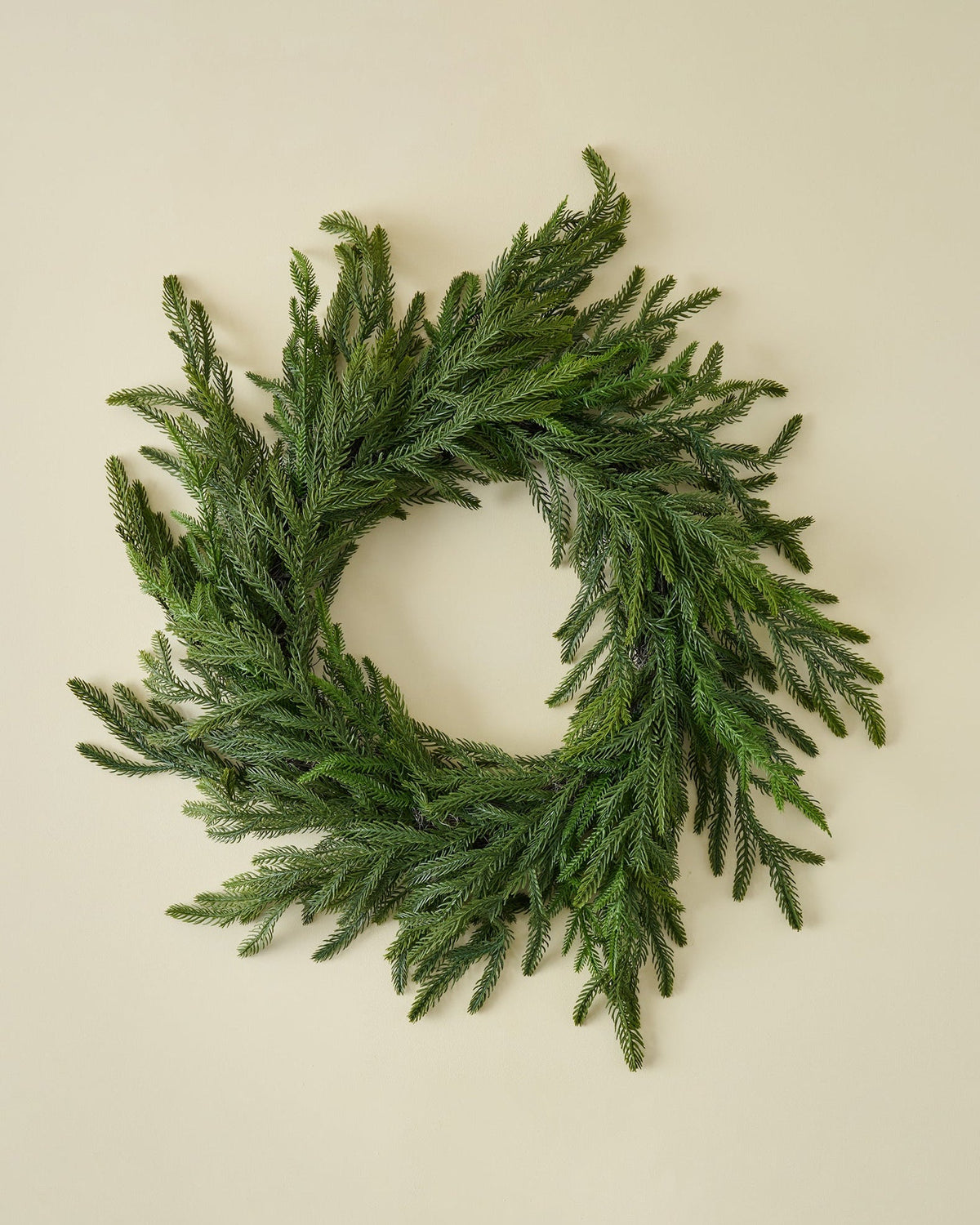 Mavelle Real Touch Norfolk Pine Wreath wreath - Detail View