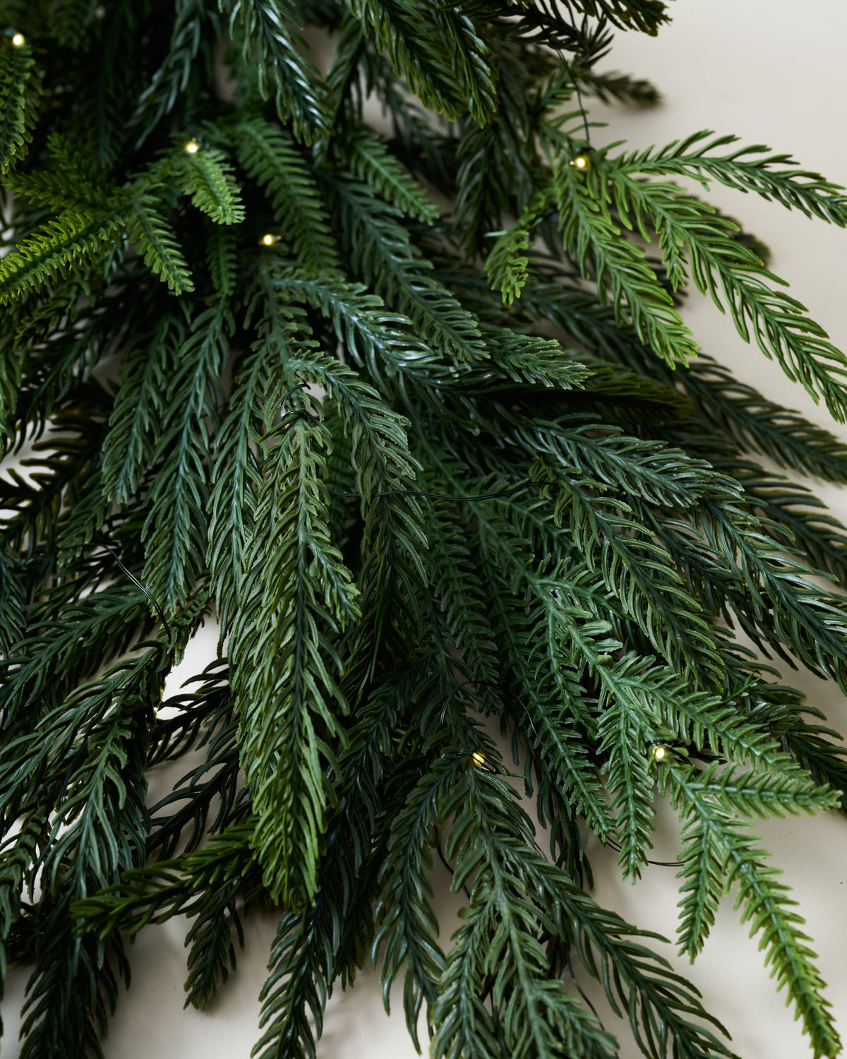 Mavelle Real Touch Norfolk Pine Pre-Lit Garland - 72" wreath