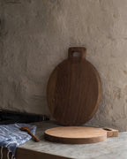 Mavelle Mango Wood Round Bread Board serving board - Styled in Room