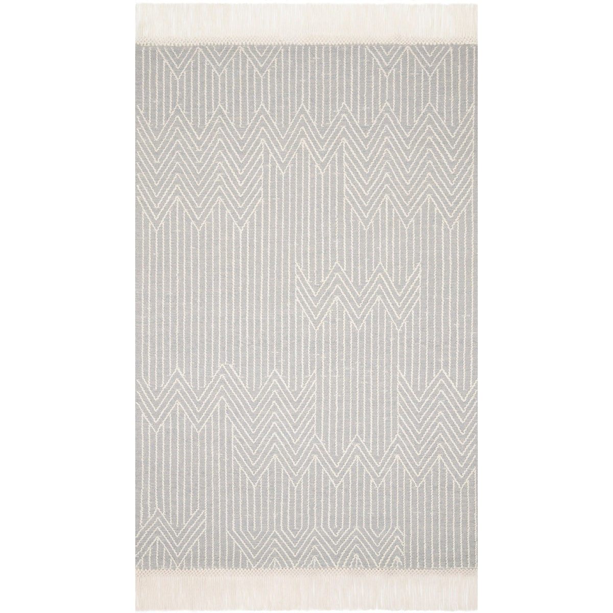 Mavelle Newton Light Gray Ivory Rug area rug - Detail View